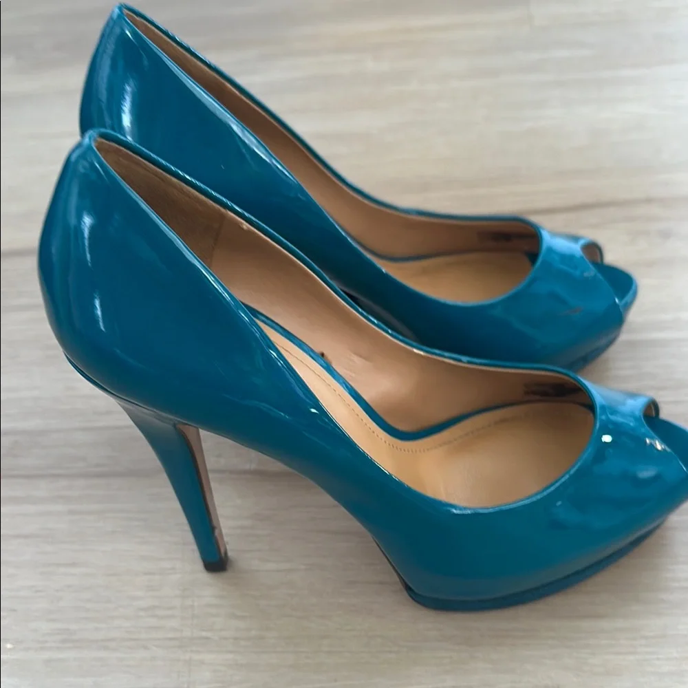 Zara Blue Heels Sleek Design - Picture 5 of 7